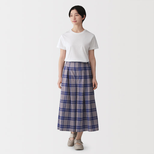 Madras Cotton Skirt Pants MUJI