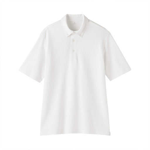 Cool Touch Pique Polo Shirt White MUJI