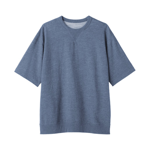 Cotton Half-Sleeve Sweatshirt Smoky Blue MUJI