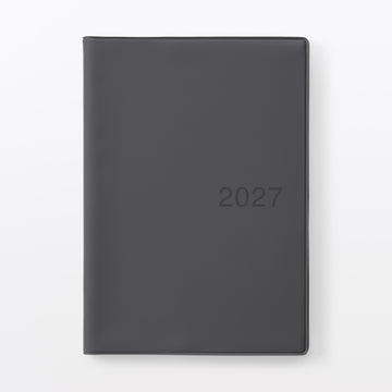 B6 Monthly/Weekly Planner From Dec. 2026 - Mon. Start Dark Gray MUJI
