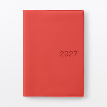 B6 Monthly/Weekly Planner From Dec. 2026 - Mon. Start Red MUJI