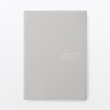 B5 Monthly/Weekly Planner From Dec. 2026 - Mon. Start Gray MUJI