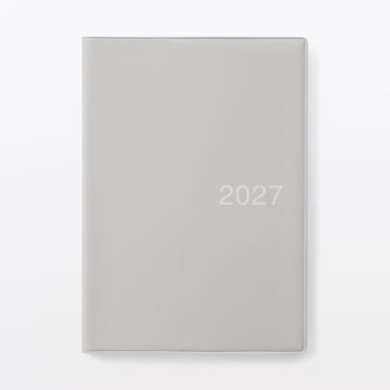 A5 Monthly/Weekly Planner From Dec. 2026 - Mon. Start Gray MUJI