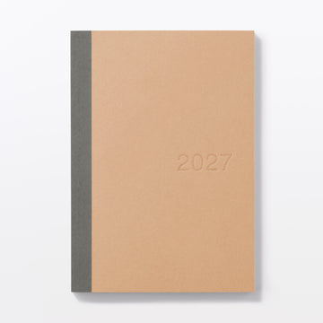 B6 Monthly/Weekly Planner From Dec. 2026 - Mon. Start Kraft MUJI