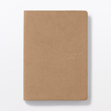 B6 Faux Suede Monthly/Weekly Planner From Dec. 2026 MUJI
