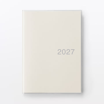 B6 Viewable-At-Once Monthly/Daily Planner From Dec. 2026 White MUJI