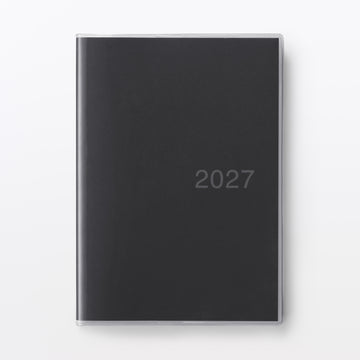 B6 Viewable-At-Once Monthly/Daily Planner From Dec. 2026 Black MUJI