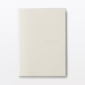 B6 Vertical Monthly/Weekly Planner From Dec. 2026 White MUJI