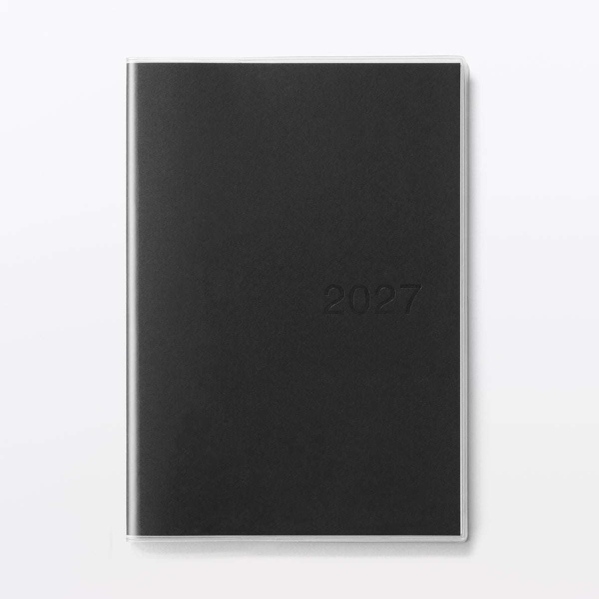 Black A5 Vertical Monthly/Weekly 2027 Planner | MUJI USA
