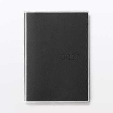 B6 Vertical Monthly/Weekly Planner From Dec. 2026 Black MUJI