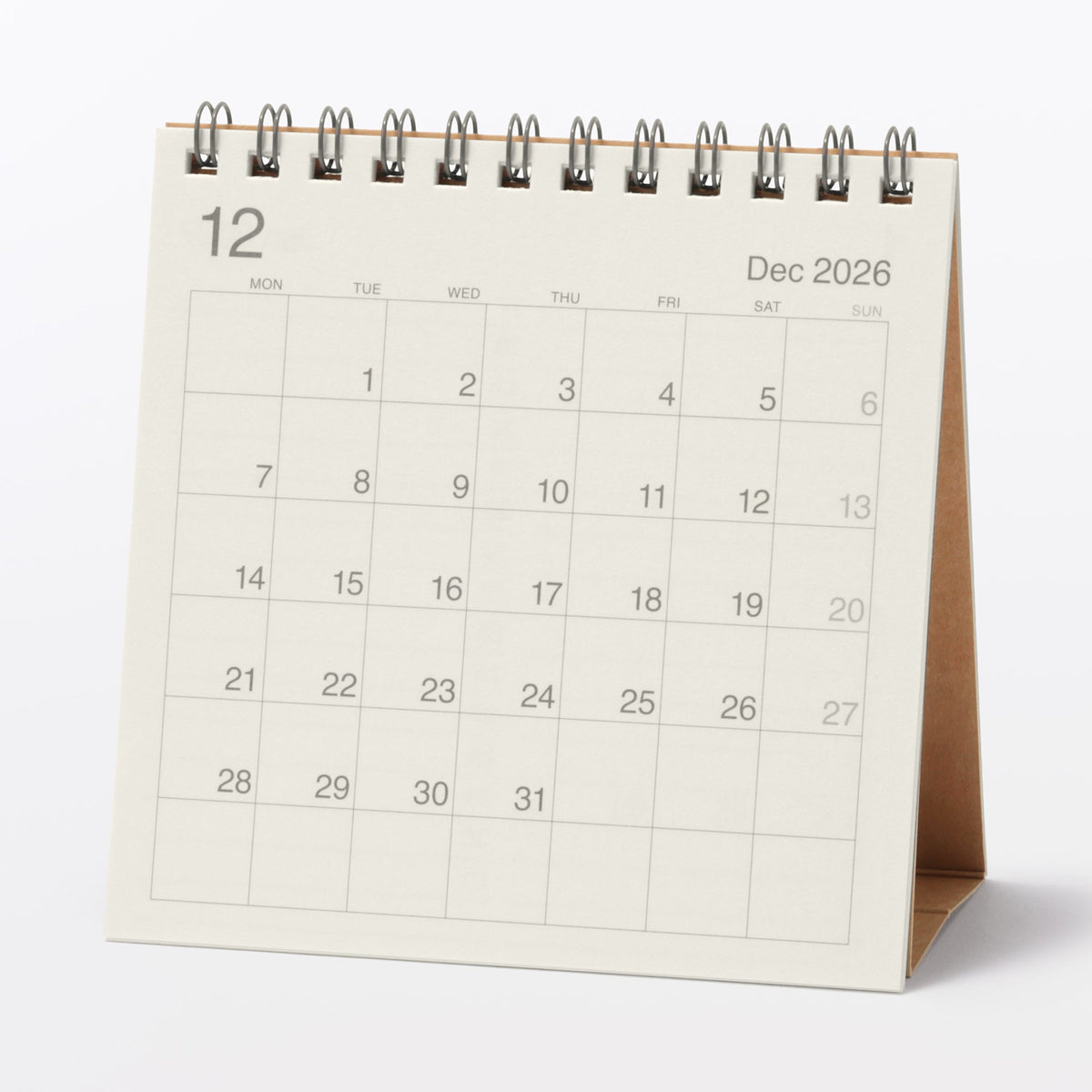 2027 Desktop Calendar | 2027 Calendars & Planners | MUJI USA