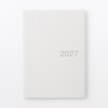 B5 Monthly Planner From Dec. 2026 - Mon. Start White Gray MUJI