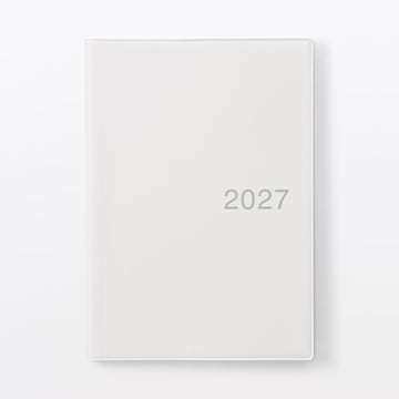 A5 Monthly Planner From Dec. 2026 White Gray MUJI