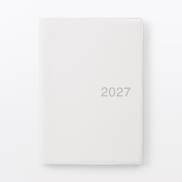 B6 Monthly Planner From Dec. 2026 White Gray MUJI