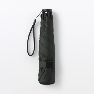 All-Weather Lightweight Foldable Umbrella Black MUJI
