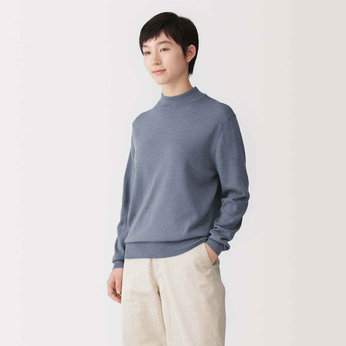 Wool Mockneck Sweater