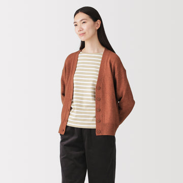 Wool V-Neck Cardigan MUJI