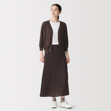 Lyocell Blend Flared Skirt MUJI