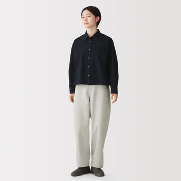 Kapok Blend Denim Cocoon Pants MUJI