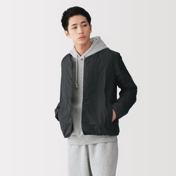 Lightweight Down Collarless Jacket MUJI
