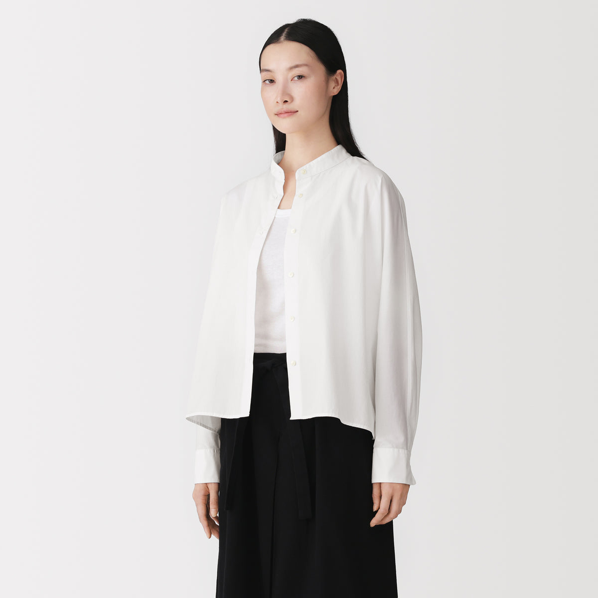 Labo Poplin Stand Collar Shirt