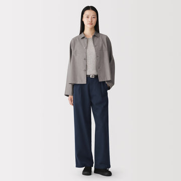 Labo Cotton Yak Darted Wide Pants MUJI