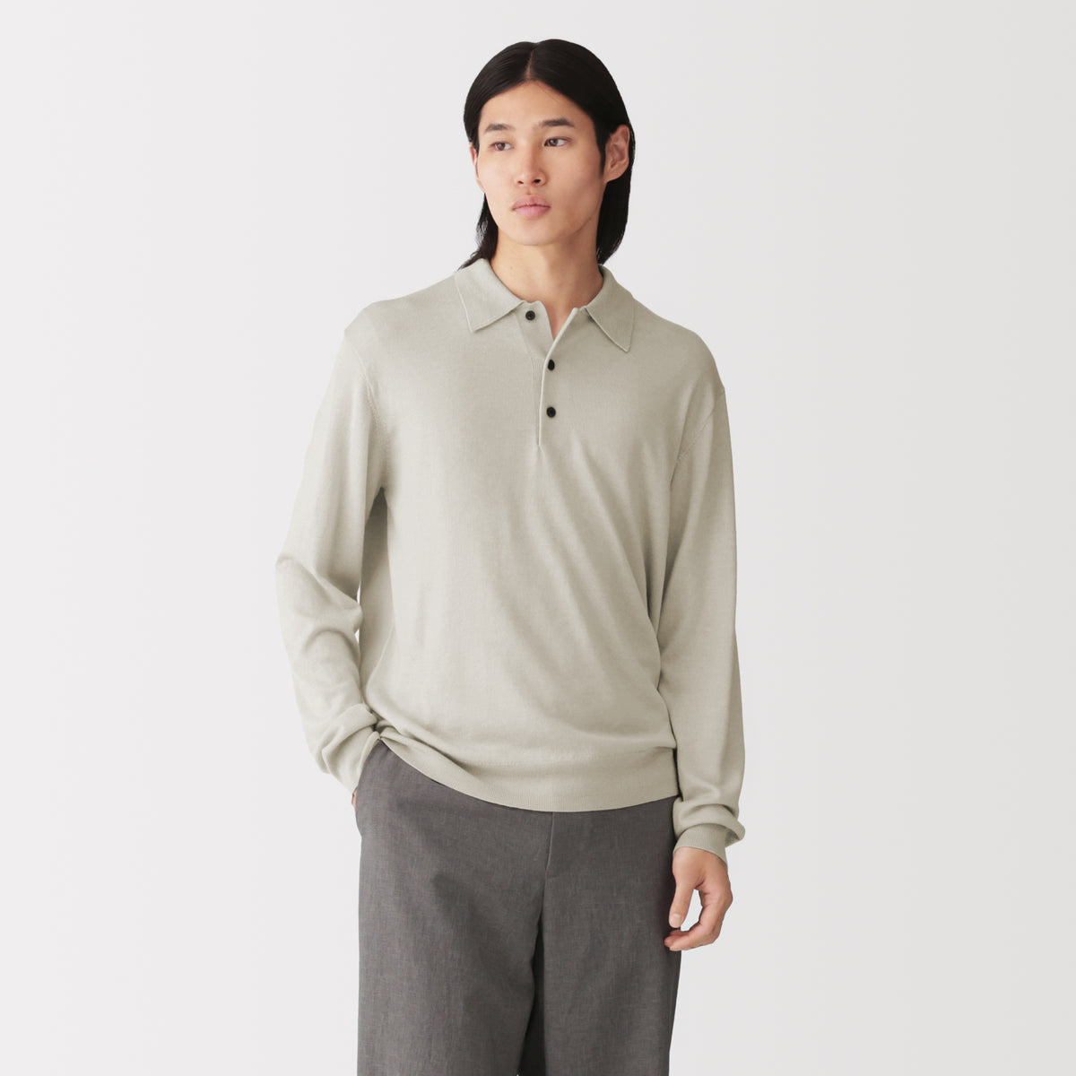 Wool Polo Sweater