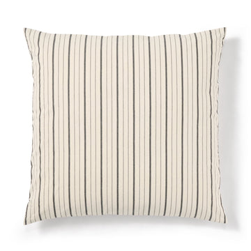 Washed Cotton Big Cushion Natural Stripe MUJI