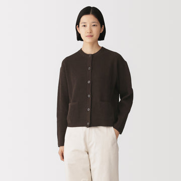 Washable Crewneck Cardigan