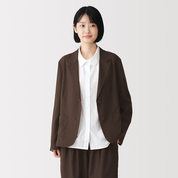 Lyocell Blend Shirt Jacket MUJI