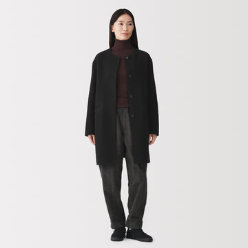 Double-Faced Wool Mid-Length Coat MUJI