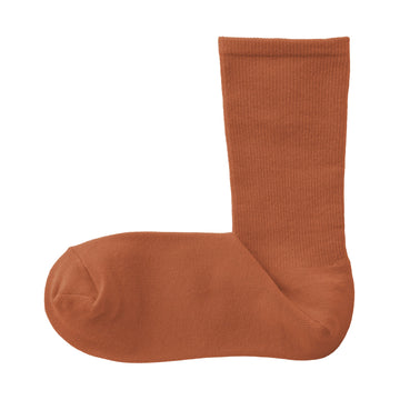Loose Top Tapered Socks Orange 23-25cm (US W7-9 M5-7.5) MUJI