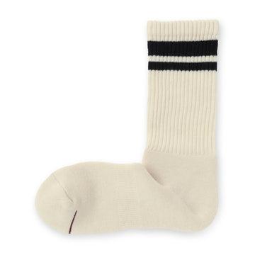 Warm Cotton Thick Socks Off White Pattern 25-27cm (US W9-11 M7.5-10) MUJI