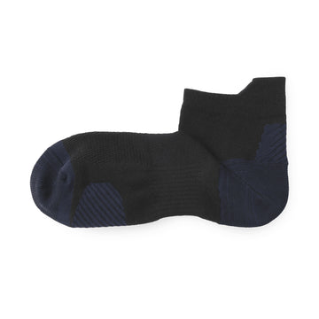 Wool Blend Short Socks Black 25-27cm (US W9-11 M7.5-10) MUJI