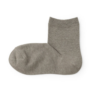 Loose Top Short Socks Mocha Brown MUJI