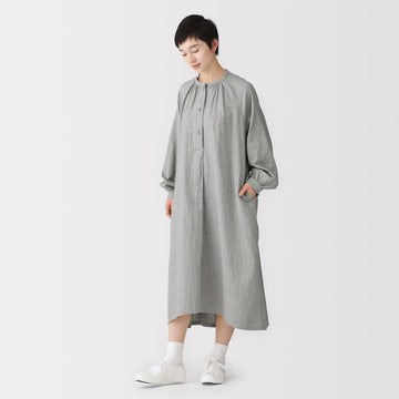 Kapok Blend Double Gauze Dress MUJI