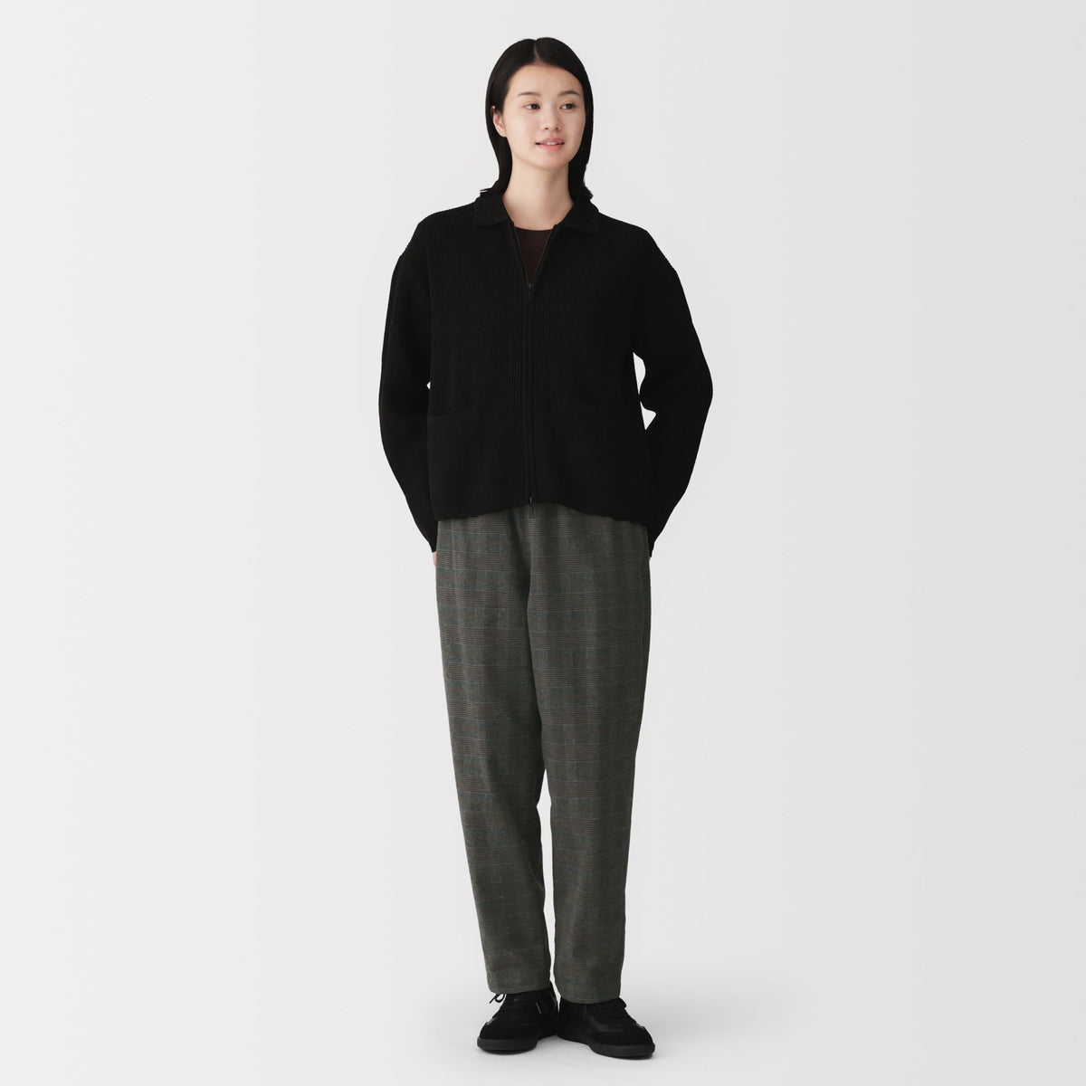 Flannel Tapered Pants | Women's Trousers | MUJI USA
