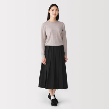 Recycled Polyester Pleated Skirt MUJI