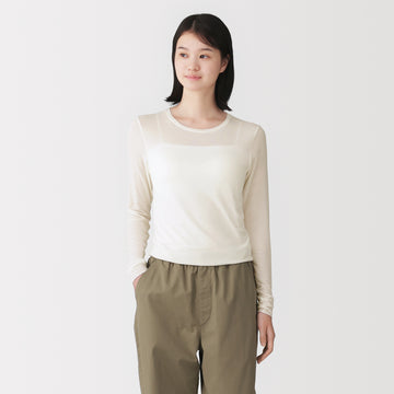 Sheer Long Sleeve T-Shirt