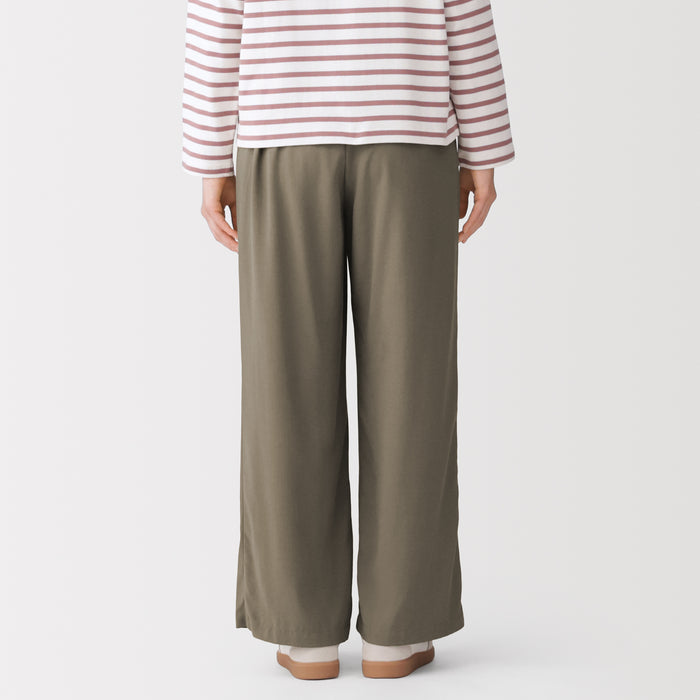 Lyocell Blend Wide Pants | Women's Wide Pants | MUJI USA