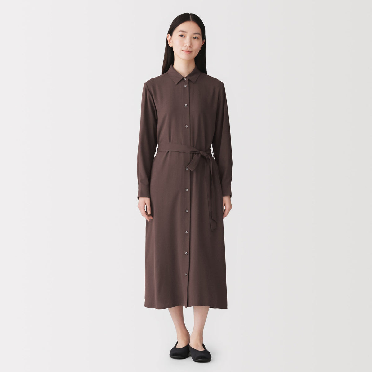 Rayon Blend Dress | Women's Fashion | MUJI USA