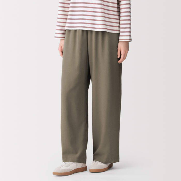 Lyocell Blend Wide Pants | Women's Wide Pants | MUJI USA