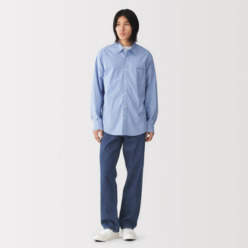 Kapok Blend Straight Denim Pants MUJI