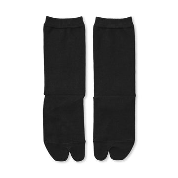 Tabi Loose Top Short Socks Black 23-25cm (US W7-9 M5-7.5) MUJI