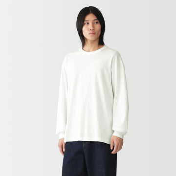 Loopwheel Cotton Long Sleeve T-Shirt