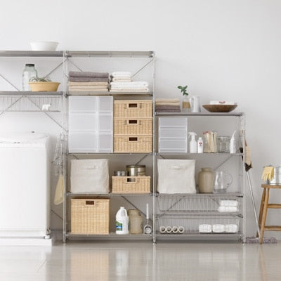 SUS Shelving Unit - Stainless Steel - Wide - Large MUJI