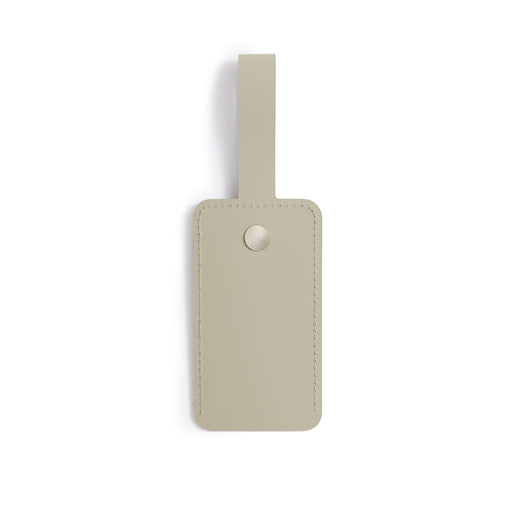 Recycled Leather Luggage Tag - Ash MUJI