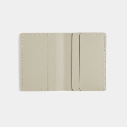 Recycled Leather Travel Card Holder - Ash MUJI