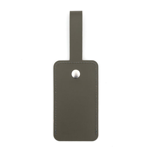 Recycled Leather Luggage Tag - Khaki MUJI