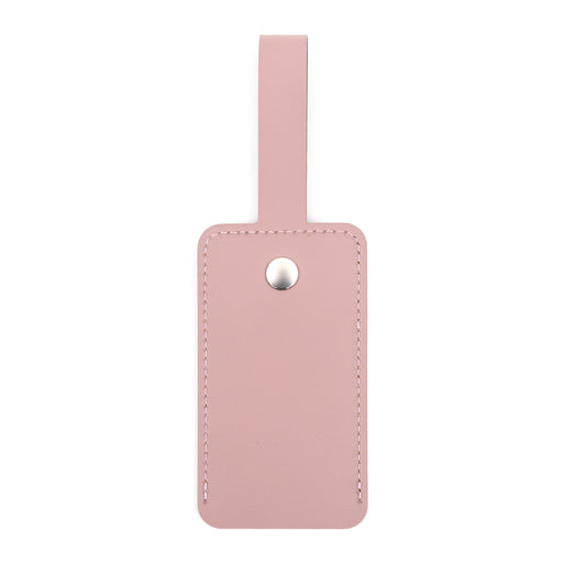 Recycled Leather Luggage Tag - Pink MUJI